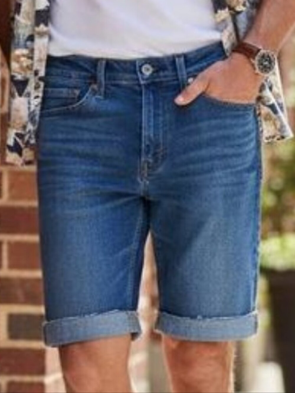 Levi's 514 Men's Waist 30 Cotton Upcycled Cut off  Stretch Denim Jean Shorts